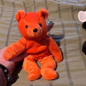 Avon Orange Plush Teddy Bear Stuffed Animal